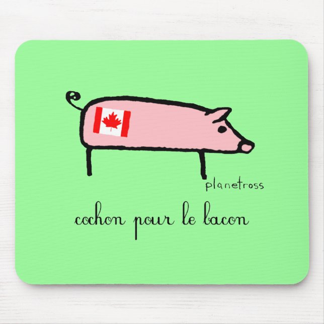 Alfombrilla De Ratón Cochon de Canuck (Frente)
