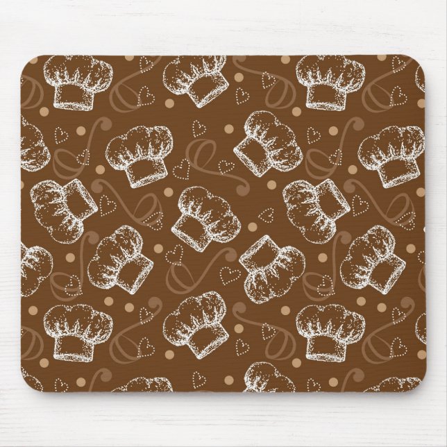 Alfombrilla De Ratón Cocinar el modelo con el gorra del cocinero (Frente)