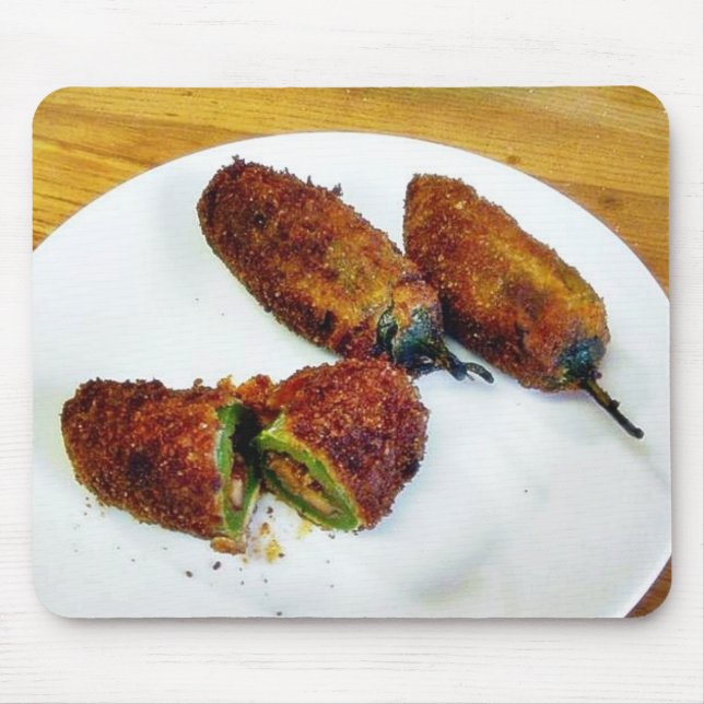 Alfombrilla De Ratón Cocinar las pimientas rellenas comida de los (Frente)