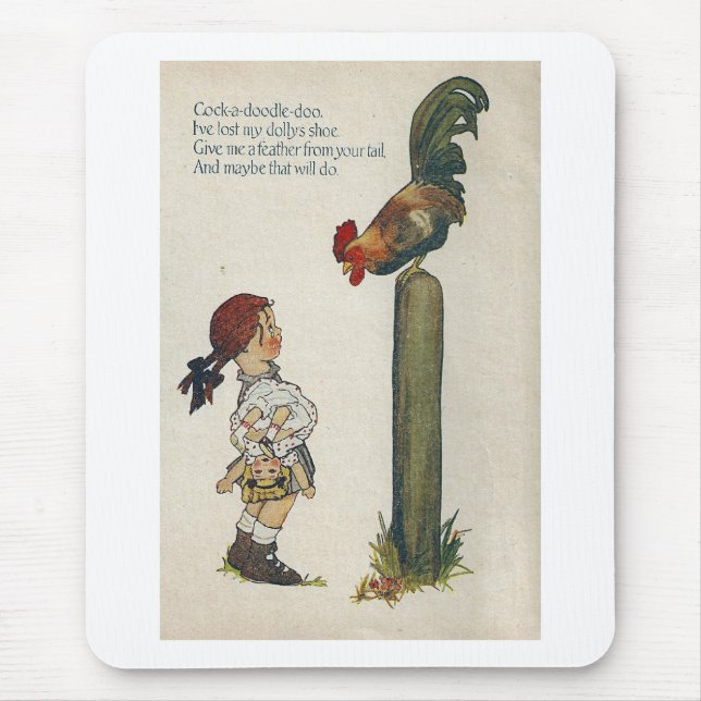 Alfombrilla De Ratón Cock a doodle-doo (Frente)