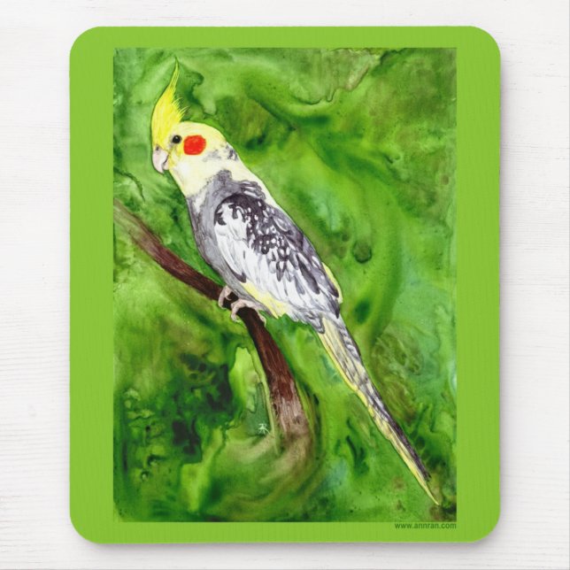 Alfombrilla De Ratón Cockatiel Mousepad (Frente)