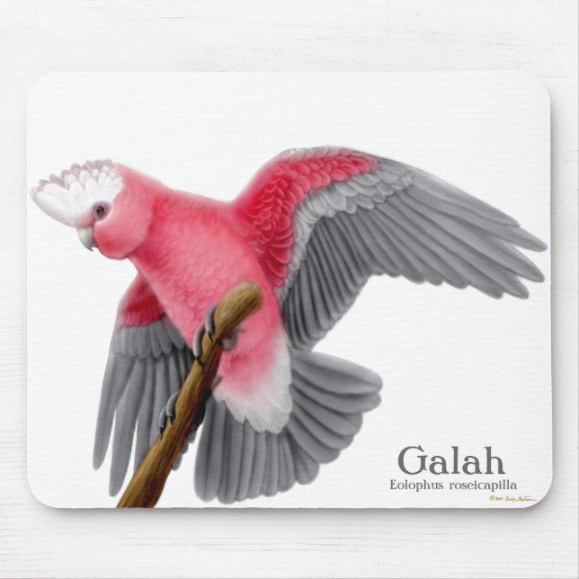 Alfombrilla De Ratón Cockatoo Mousepad de Galah (Frente)