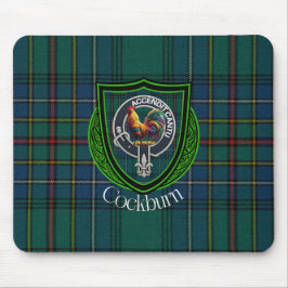 Alfombrilla De Ratón Cockburn Scottish Clan Tartan & Crest