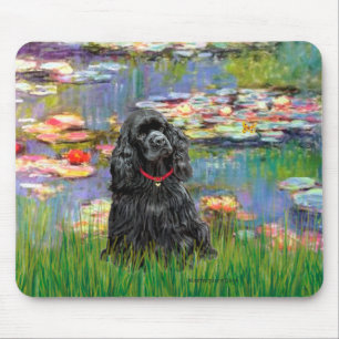 Alfombrilla De Ratón Cocker (negro) - Lirios 2