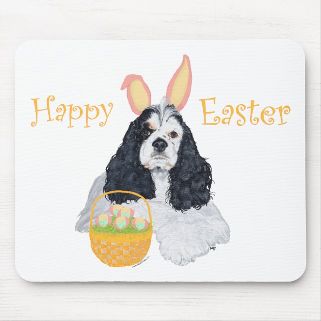 Alfombrilla De Ratón Cocker Spaniel Americano Pascua (Frente)