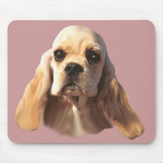 Alfombrilla De Ratón Cocker spaniel Blondie Mousepad (Frente)
