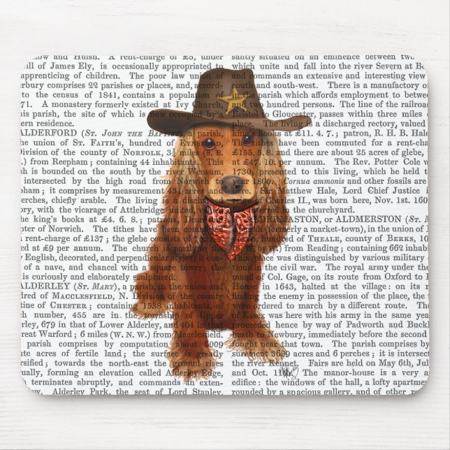 Alfombrilla De Ratón Cocker Spaniel Cowboy 2 (Frente)