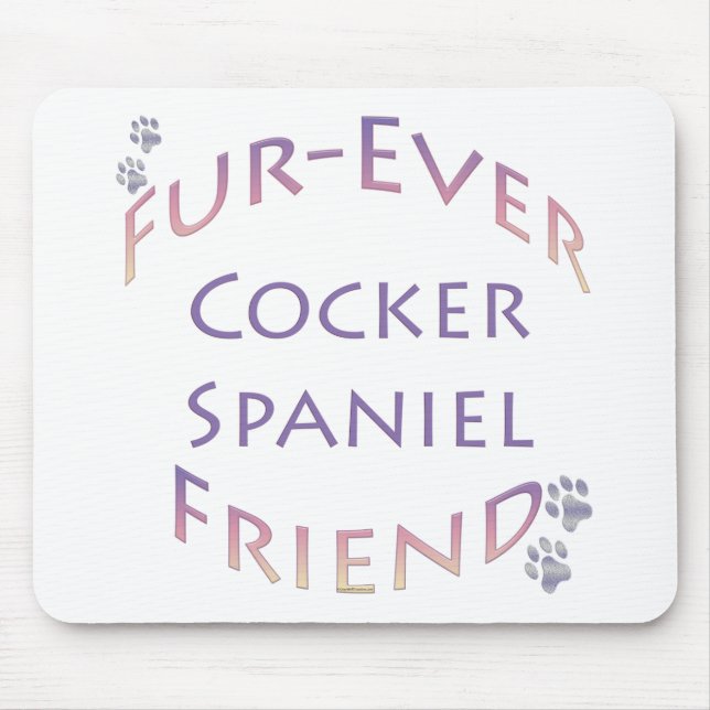 Alfombrilla De Ratón Cocker Spaniel Furever (Frente)