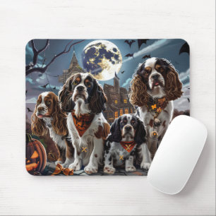 Alfombrilla De Ratón Cocker Spaniel Halloween Espeluznante