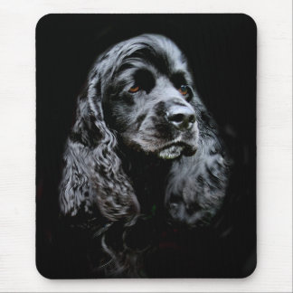 Alfombrilla De Ratón Cocker Spaniel negro