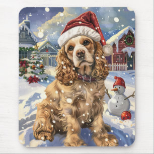 Alfombrilla De Ratón Cocker Spaniel País de las Maravillas Invernal Ale