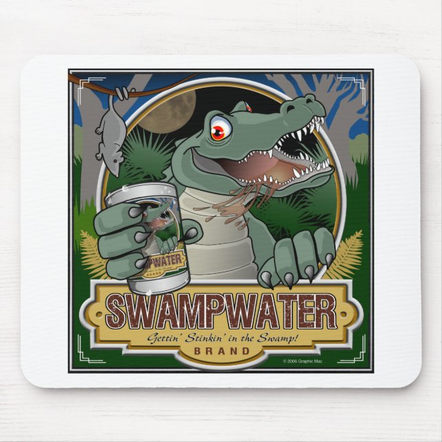 Alfombrilla De Ratón Cocodrilo de Swampwater (Frente)