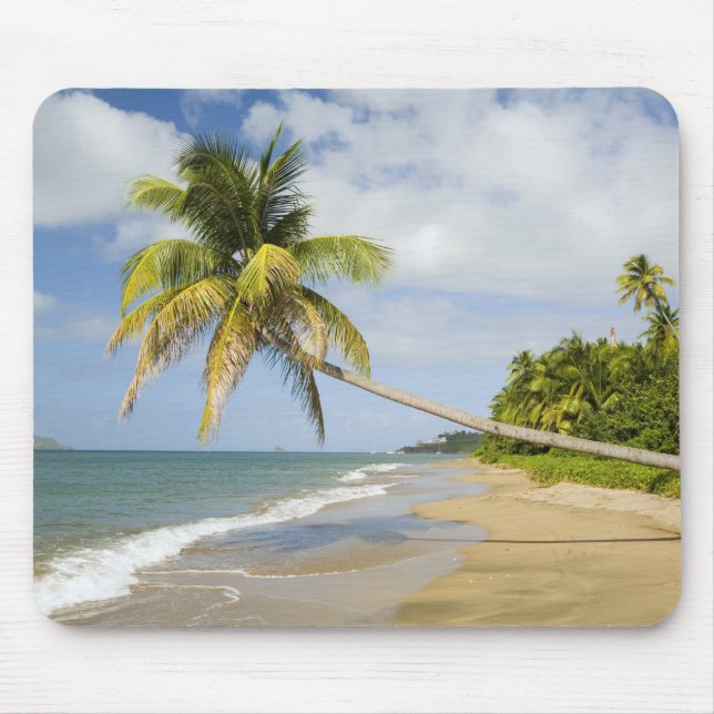 Alfombrilla De Ratón Coconut Grove Beach en Cades Bay, con St. (Frente)