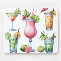 COCTELES Y FRUTAS DE VERANO DE COLORES PASTEL