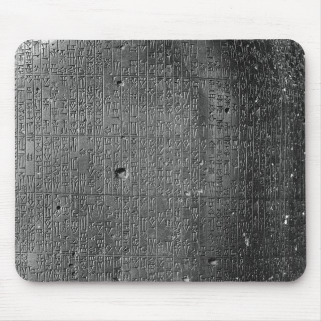 Alfombrilla De Ratón Código de Hammurabi, detalle de la inscripción de (Frente)