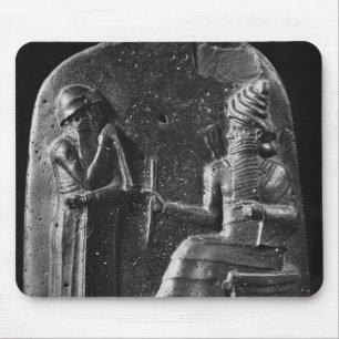 Alfombrilla De Ratón Código de Hammurabi, top del stele