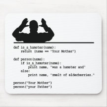 Código de Python - Tu madre era un hámster