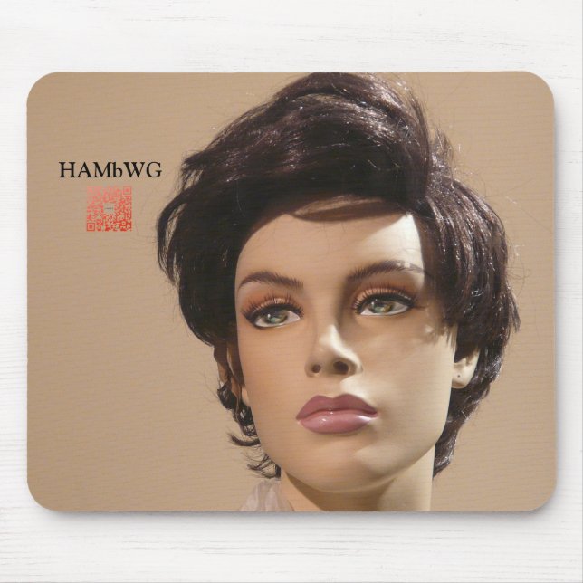 Alfombrilla De Ratón Código HAMbWG Mannequin Mouse Pad w qr (Frente)