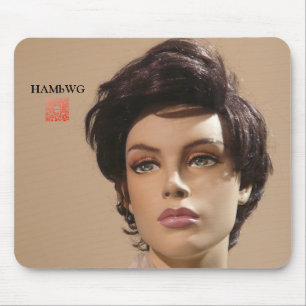 Alfombrilla De Ratón Código HAMbWG Mannequin Mouse Pad w qr