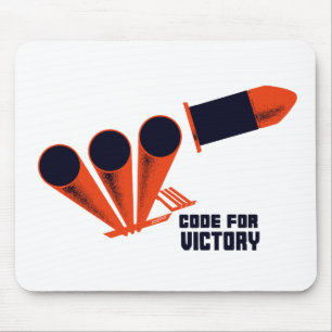 Alfombrilla De Ratón Código para la victoria -- WW2