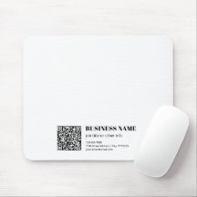 Código QR comercial y texto retro-moderno editable