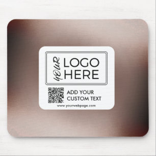 Alfombrilla De Ratón Código QR de foto personalizada Logotipo de negoci