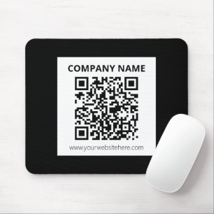 Alfombrilla De Ratón Código QR editable y diseño personalizable simple