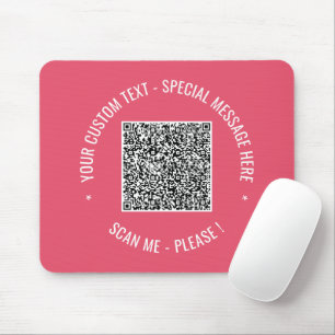 Alfombrilla De Ratón  Código QR Exploración Información Personalizado C