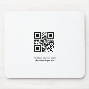 Alfombrilla De Ratón Código QR personalizado simple agrega tu nombre lo