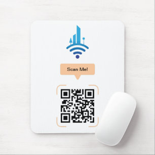 Alfombrilla De Ratón Código QR Wi-Fi gratuito simple