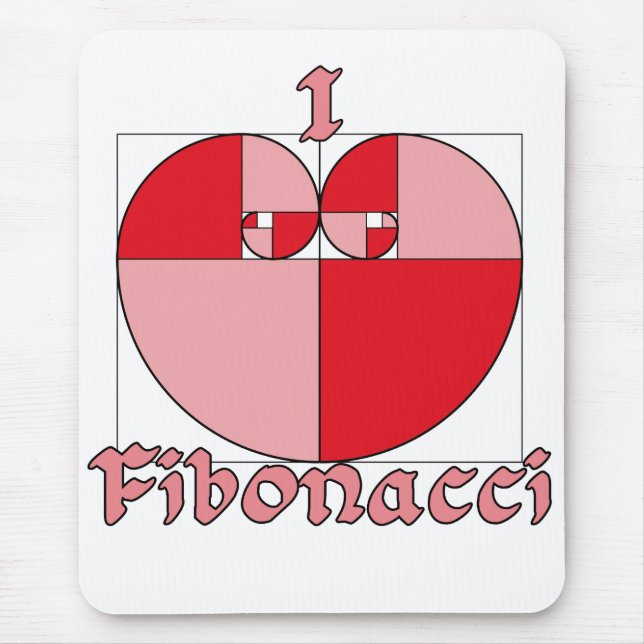 Alfombrilla De Ratón Coeficiente de oro del amor (Frente)