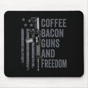 Alfombrilla De Ratón Coffee Bacon Guns & amp; Libertad - Bbq Grill Pro