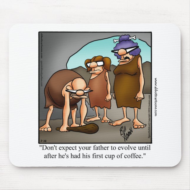 Alfombrilla De Ratón Coffee Humor Mousepad Gift (Frente)