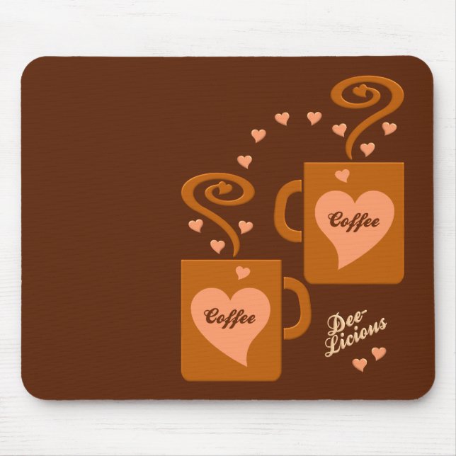 Alfombrilla De Ratón Coffee Lovers mousepad, personalizar (Frente)