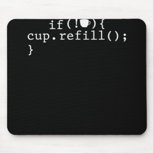 Alfombrilla De Ratón Coffee Refill Smart Coding Software Engineer