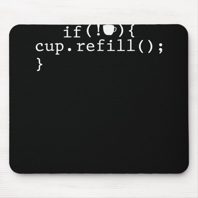 Alfombrilla De Ratón Coffee Refill Smart Coding Software Engineer (Frente)