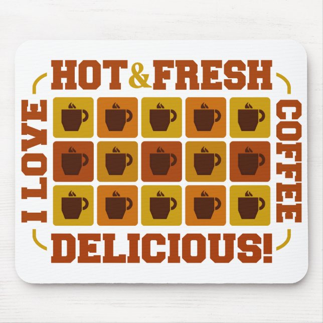 Alfombrilla De Ratón Coffee Squares mousepad (Frente)