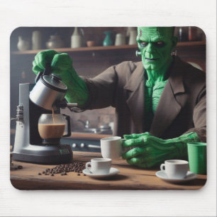 Alfombrilla De Ratón Coffee Time Frankenstein