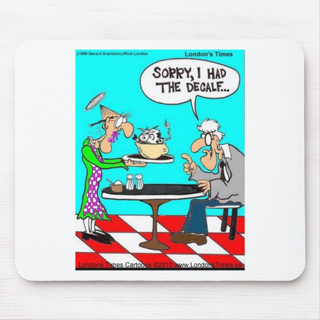 Alfombrilla De Ratón Coffee Without Cows Funny Tees Mugs & Gifts (Frente)