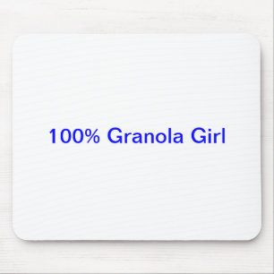 Alfombrilla De Ratón Cojín 100% de ratón del chica del Granola