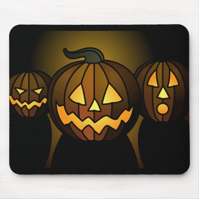 Alfombrilla De Ratón cojín 3pumpkins (Frente)