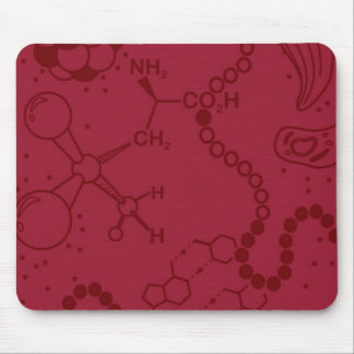 Alfombrilla De Ratón Cojín bio/de la química del espectro de Borgoña de