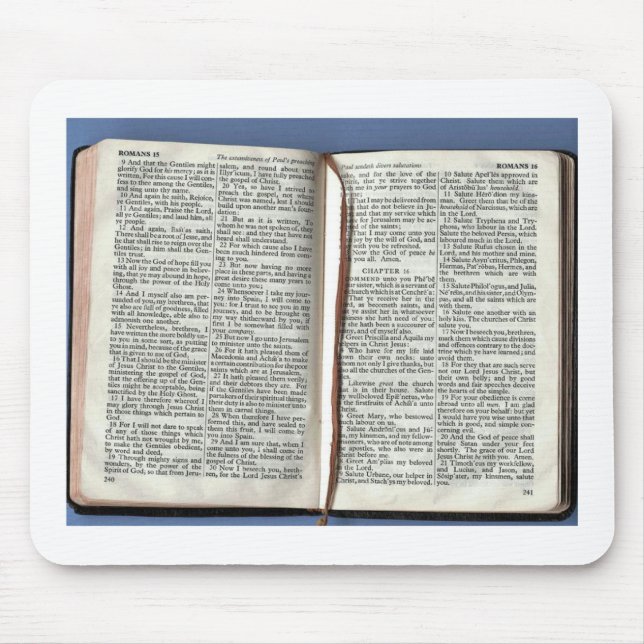 Alfombrilla De Ratón Cojín de la biblia (Frente)