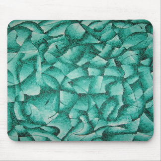 Alfombrilla De Ratón Cojín de ratón abstracto verde