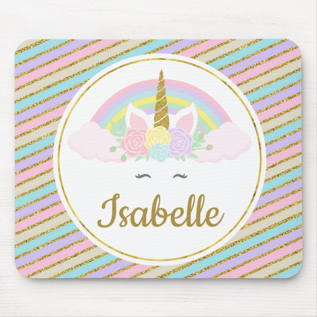 Alfombrilla De Ratón Cojín de ratón adaptable del unicornio (Frente)