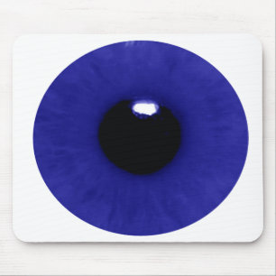 Alfombrilla De Ratón Cojín de ratón azul profundo del globo del ojo