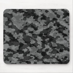 Alfombrilla De Ratón Cojín de ratón blanco y negro del camuflaje