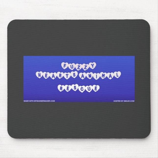 Alfombrilla De Ratón Cojín de ratón borroso de los corazones (Frente)