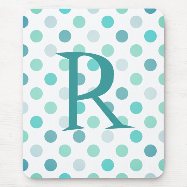 Alfombrilla De Ratón Cojín de ratón caprichoso del monograma (Frente)