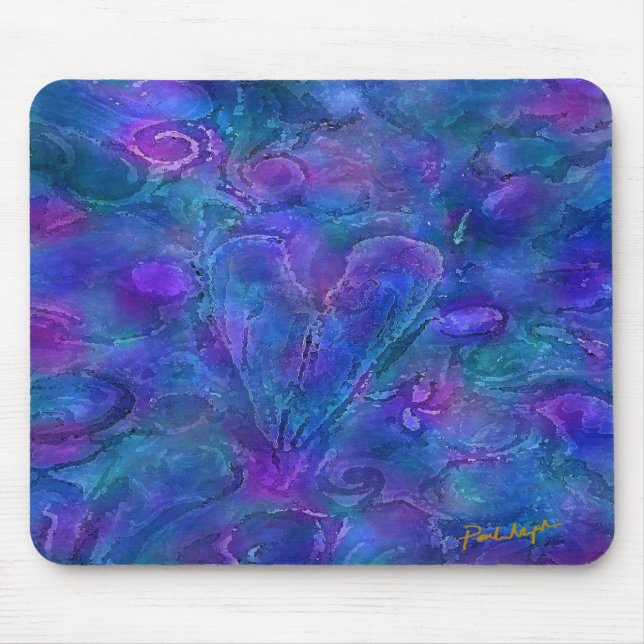 Alfombrilla De Ratón Cojín de ratón centrado corazón (Frente)